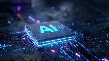 A businessman, wearing a light blue rolled-sleeve dress shirt, interacts with an advanced holographic interface that projects complex data graphs and 3D artificial intelligence control panels.