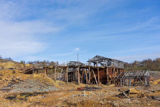 Remains of the copper mine Christianus Sextus, R&oslash;ros, Norway
