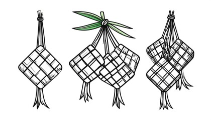 Rice dumplings illustration