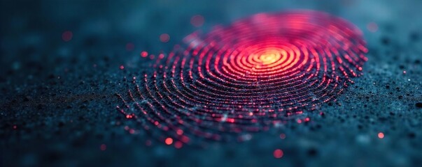 Intricate Fingerprint Detail Abstract Close-Up of Unique Swirls and Textures Ideal for Security, Identity, and Forensic Projects