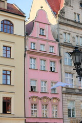 Panoramic View of Red Rooftops in Wrocław City