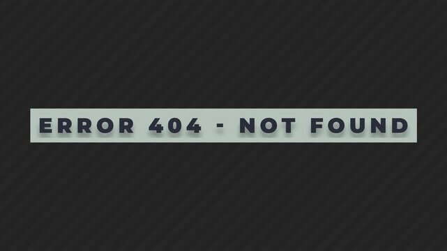Error 404 Warning message. Page Not Found &ndash;  Alert