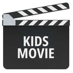 Obraz premium Kids Movie concept with clapperboard. 3D rendering