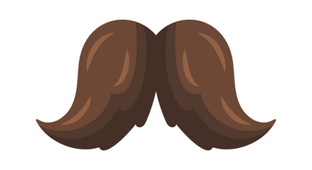 Vintage moustache cartoon masculinity symbol