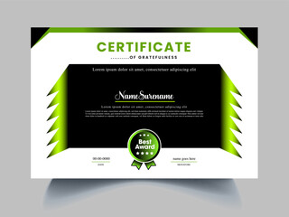 Fototapeta premium clean certificate design template