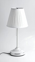 White table lamp, simple design