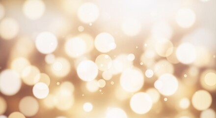 Obraz premium Golden Bokeh Lights Abstract Background with Soft Focus and Sparkle Effect