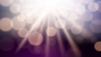 Abstract Futuristic Shining Lights on Dark Background, Vector Illustration