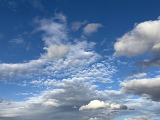 blue sky with clouds