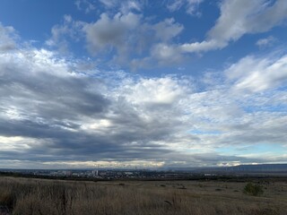 clouds over the river
