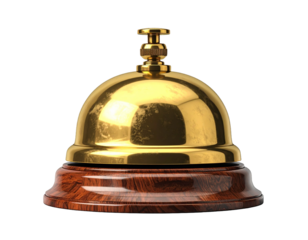 reception bell isolated on white