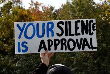 Your Silence Is Approval sign