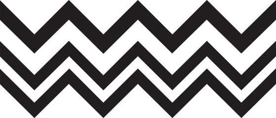 Geometric Wave Pattern Silhouettes Sharp Line Minimalist