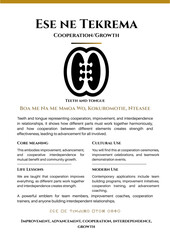 Ese Ne Tekrema Adinkra Symbol Meaning Cooperation