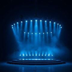 Semi-Circular Light Array on Dramatic Event Stage