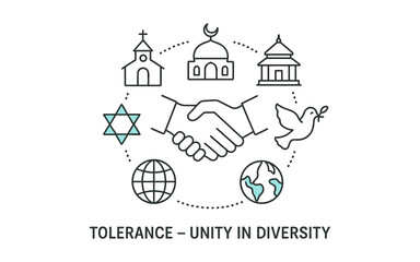 Unity in diversity: symbolic representation of religious harmony and global peace