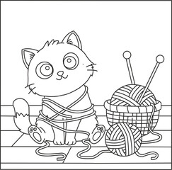 Cute Hamster Coloring Page for Kids and Adults | Printable Pet Line Art