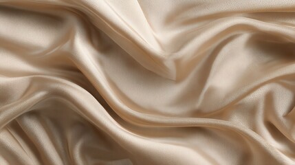 Obraz premium elegant beige fabric texture luxurious drape and soft waves