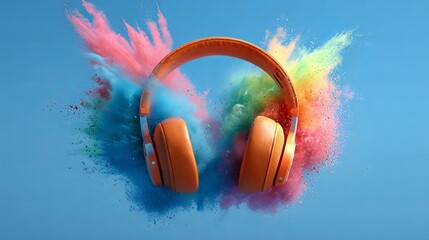 Immerse yourself in vibrant sound with these stunning headphones, perfect for music lovers and creative professionals needing audio bliss