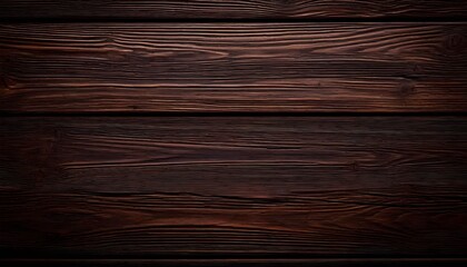 A dark, rich, and textured wooden background with horizontal planks.
