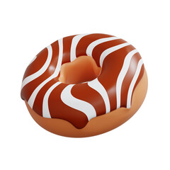 3d Stylized Donut Set food concept illustration ideas