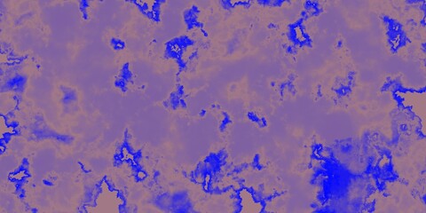 Vibrant abstract texture in mixed blue and violet tones with soft cloud-like diffusion and warm undertones. The uneven blend of colors gives a unique digital art feel.