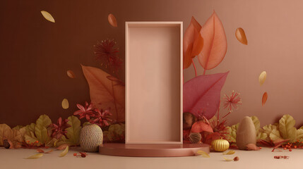 Seasonal advertising banner for autumn that highlights your product 