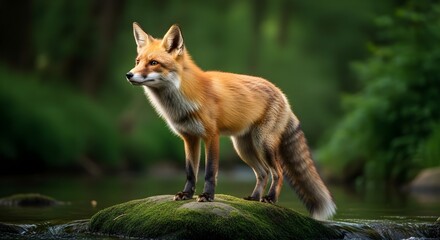 red fox in the wild