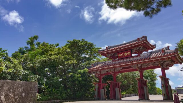 守礼門　タイムラプス