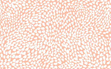 Abstract modern leopard seamless pattern. Animals trendy background. Beige and white decorative vector stock illustration for print, card, postcard, fabric, textile. Modern ornament of stylized skin.