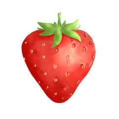 strawberry on white background
