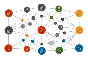 Network Segmentation Diagram With Isolated Security Zones Cybersecurity Infrastructure IT System Architecture Protection