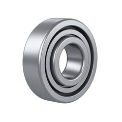 High Precision Ball Bearing Component with Shiny Metallic Surface Rendered in a 3D Environment Showcasing Intricate Mechanical Engineering Detail and