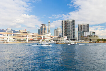 Obraz premium 日本の都市風景 兵庫県神戸市 メリケンパーク