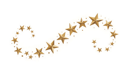 Golden stars form an infinity symbol, evoking endless possibilities and shimmering magic.