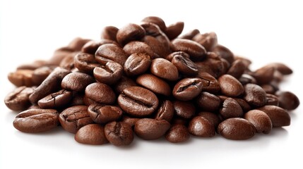 Naklejka premium Roasted coffee beans pile