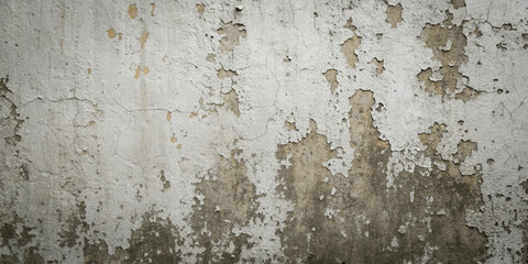Fototapeta premium The surface of an old painted concrete wall in a grunge style with peeling paint. Decay and destruction.