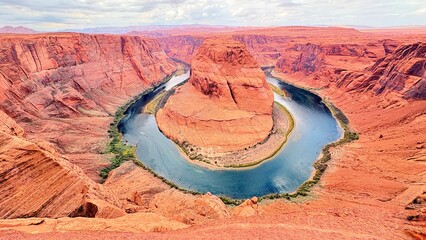 Horseshoe bend grand canyon national park landscape background