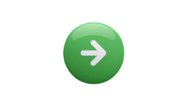 Green circle button with a white right arrow, representing forward movement and navigation
