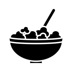Cereals icon,breakfast, for mobile concept and web design