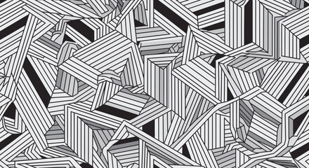 Abstract geometric composition with bold colors and clean lines ideal for modern design projects