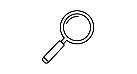 Magnifying glass icon design element