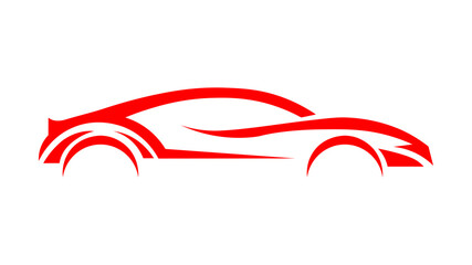 Obraz premium Red Car Vector