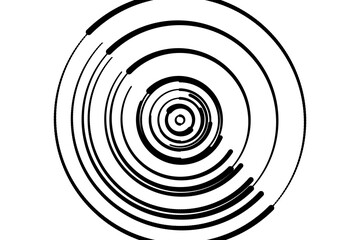 Concentric circles geometric element