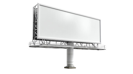 Billboard Advertisement: An empty billboard stands tall, offering a blank canvas for creative marketing strategies. It symbolizes opportunity for impactful brand visibility.