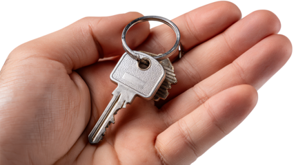 Keys in Hand: A close-up shot of a hand holding a set of keys, the symbol of opportunity, security, and access.