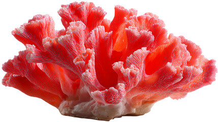 Vibrant Coral: A close-up showcases a breathtakingly vibrant coral, its intricate structure and captivating color evoking the beauty of the underwater world.