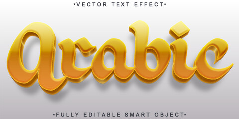  Arabic Calligraphy Style Vector Fully Editable Smart Object Text Effect