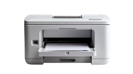 Obraz premium Modern Printing: A sleek, contemporary printer, ready to produce crisp documents, representing the fusion of innovation and essential office equipment.