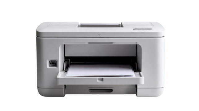 Modern Printing: A sleek, contemporary printer, ready to produce crisp documents, representing the fusion of innovation and essential office equipment.